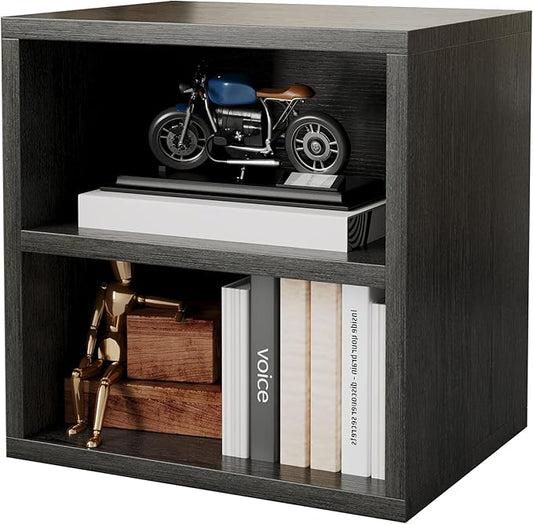 FUSUNBAO Magic DIY Cube Storage Organizer Stackable Cubes for Home Books Clothes Toy-Modular Cubby Storage System-Office Cubical-Bookcase Closet (French Oak,1 Layer Cube)-NeatNest