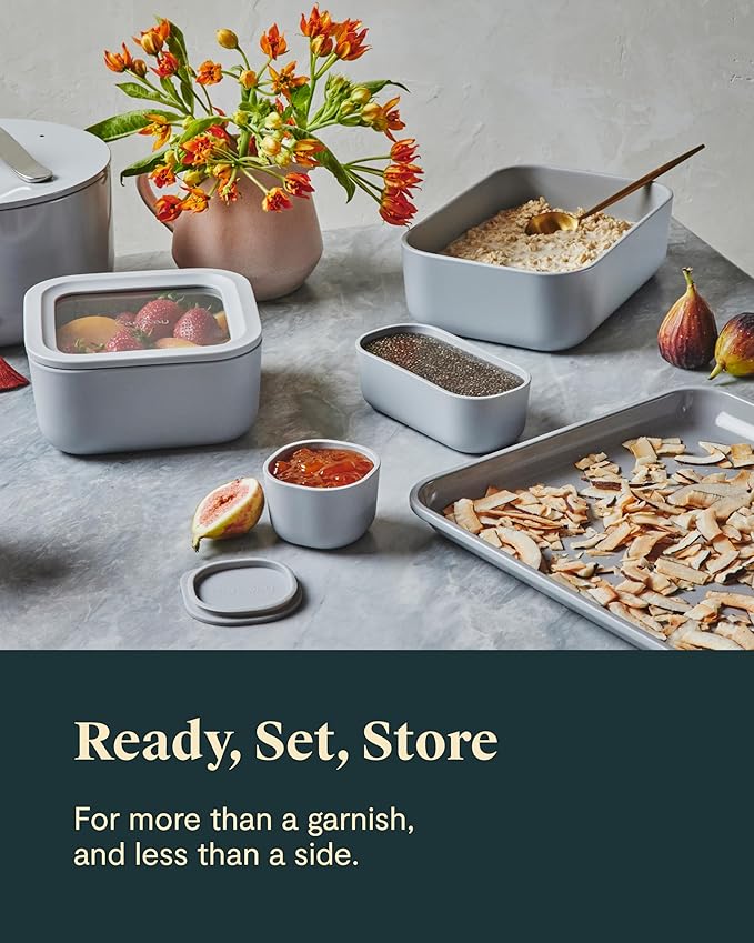 Caraway 2pc Dash Inserts - Dash Ramekins w/Lid - Easy to Store, Non Toxic - Perfect for Sauces, Garnish, & Small Snack or Sides-NeatNest