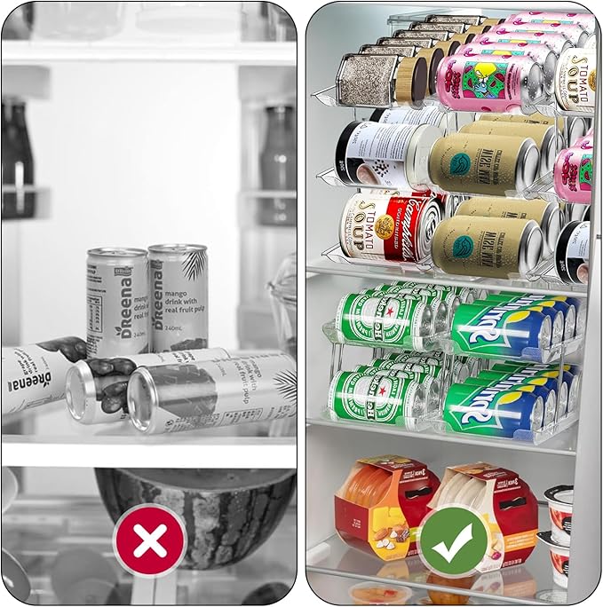 3-Tier Flexible Assembly Can Organizer for Pantry, Can Storage Organizer, Kitchen Storage, Pantry Organization