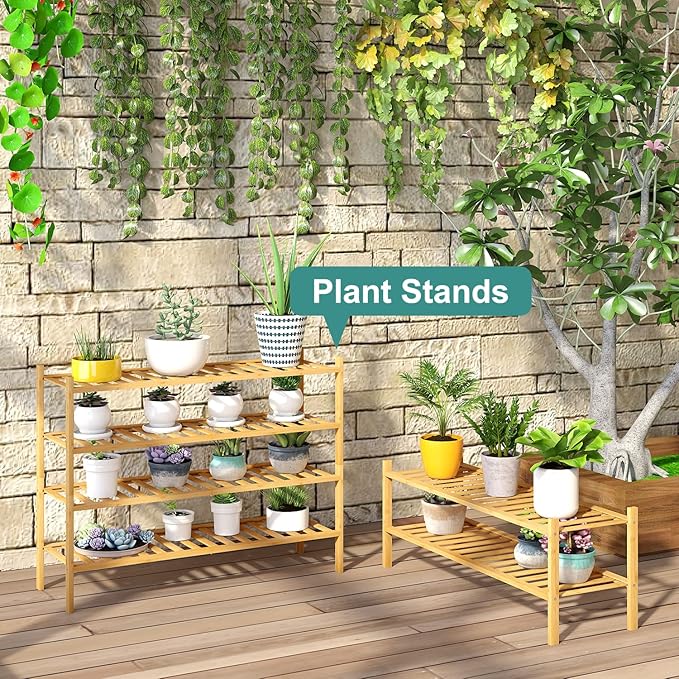 2-Tier Long Shoe Rack for Entryway, Black Bamboo Wood Shoe Rack for Closet & Hallway, Long 33IN | Beautiful | Functional | Sturdy | Durable-NeatNest