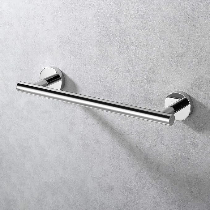 KES 9.6 Inches Hand Towel Bar Bathroom Towel Holder Kitchen Dish Cloths Hanger SUS304 Stainless Steel RUSTPROOF Wall Mount Polished Steel, Total Length 12 Inch, A2000S30