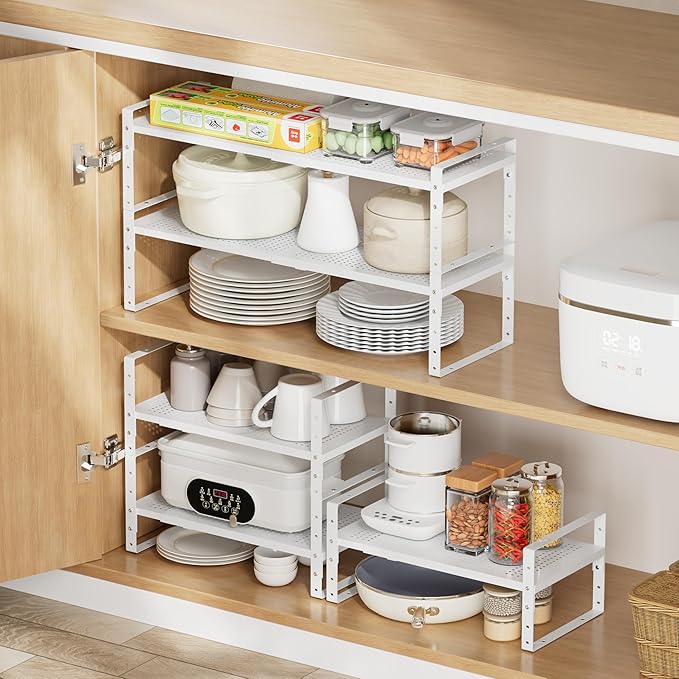 Multi-Functional Metal Shoe Rack, Space-Saving, Perfect for Entryway, Closet, Bathroom, etc. - Sturdy and Durable, High Weight Capacity(1PACK/White/Medium)-NeatNest