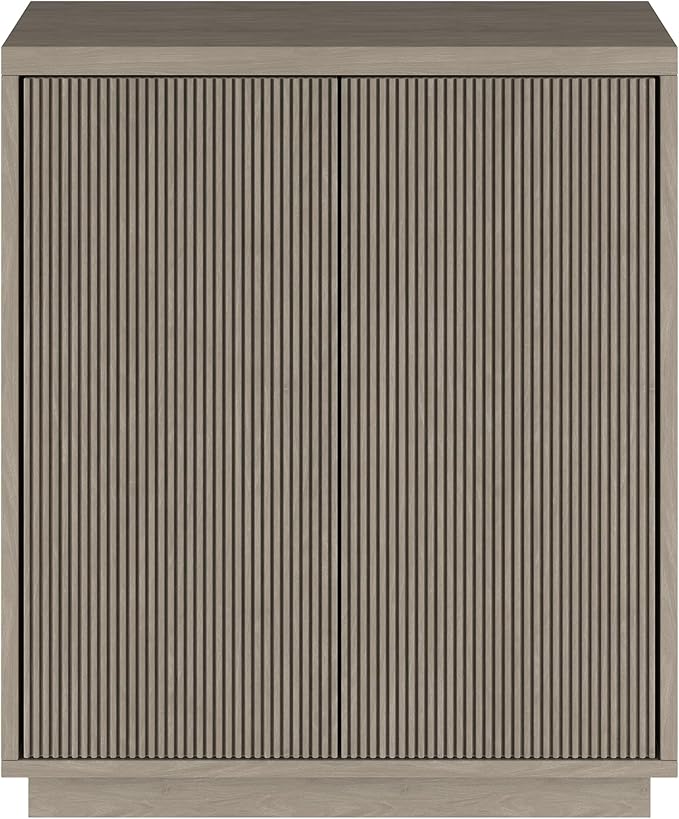 Henn&Hart 28" Wide Rectangular Accent Cabinet in Gray, for Home, Living Room, Bedroom, Entertainment Room, Office