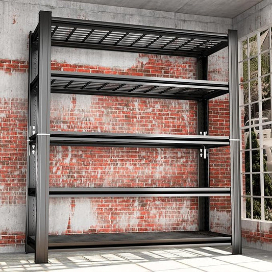 Garage Shelving, Heavy Duty 5-Tier Wire Shelving Unit, 72" H x 48" W x 24" D, 2500 lbs Load Capacity Storage Shelves, Adjustable Metal Shelves for Garage, Kitchen, and Pantry Storage-NeatNest