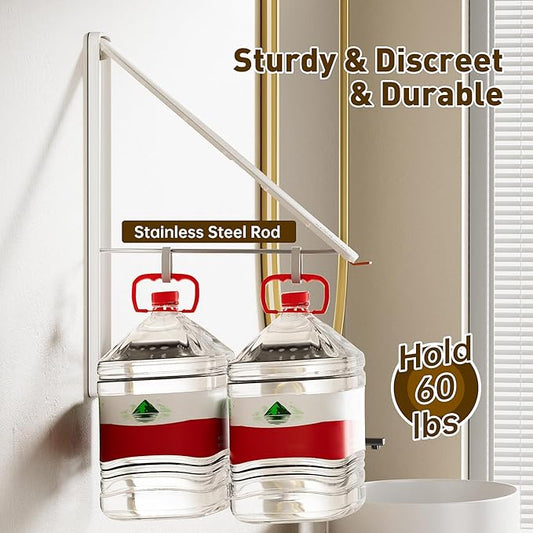 Clothes Drying Rack, Laundry Room Wall Mounted Retractable Clothes Hanger Drying Rack, Laundry Clothing Drying Rack Folding Indoor or Outdoor, Easy Installation Aluminium Dryer, 2pcs(White)-NeatNest