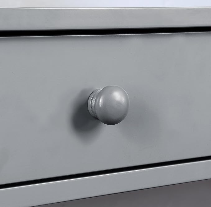 Convenience Concepts Oxford 1-Drawer Console Table 39.5" - Farmhouse Sofa Display with Storage Shelf For Living, Family, & Dining Room, Modern Entryway Hall Table for Kitchen, Bedroom, Gray-NeatNest