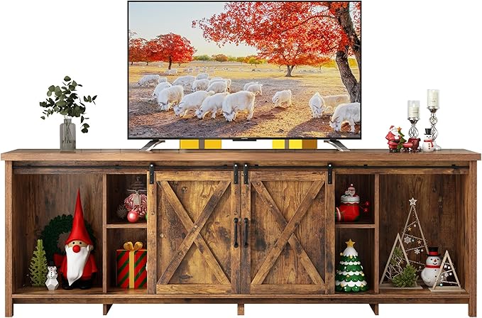 80 INCH Farmhouse TV Stands for 90inch TV-NeatNest