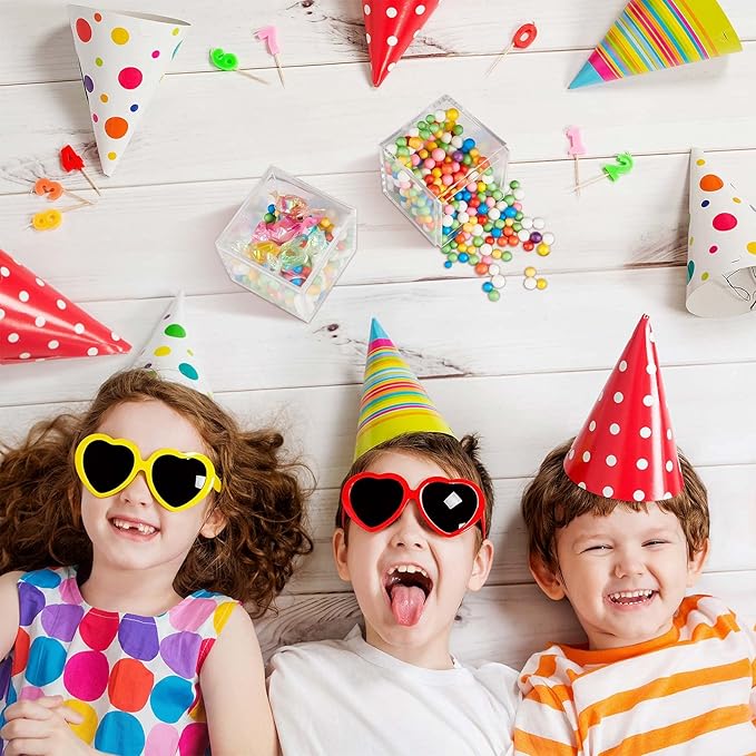 Blulu 8 Pieces Clear Acrylic Plastic Jewelry Box Mini Storage Box Mini Cube Containers with Lids for Candy Pill and Tiny Jewelry(Square,2.2 x 2.2 x 2.2 Inch)-NeatNest