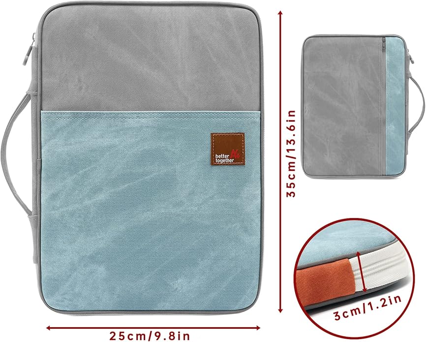 Document A4 Bag Case Waterproof Organizer Portfolio Office Travel Zipper Multi-Function Pouch