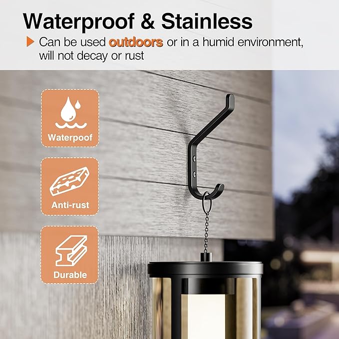 Coat Hooks Wall Mount for Hanging: 20LB Sturdy Hanger for Backpack, Towel, Bag, for Closet, Bathroom, Door, Mushroom, Stainless Black 4 Pack, 3.75"-NeatNest