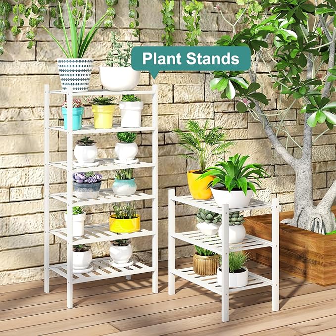 Small Shoe Rack for Entryway, White Shoe Organizer for Closet, Bamboo Wood Standing Shoe Shelf for Indoor Outdoor (White, 3-Tier_Samll)-NeatNest