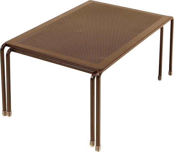 Deco Brothers Expandable Cabinet Shelf Organizer for Kitchen Cabinet and Counter, Bronze-NeatNest