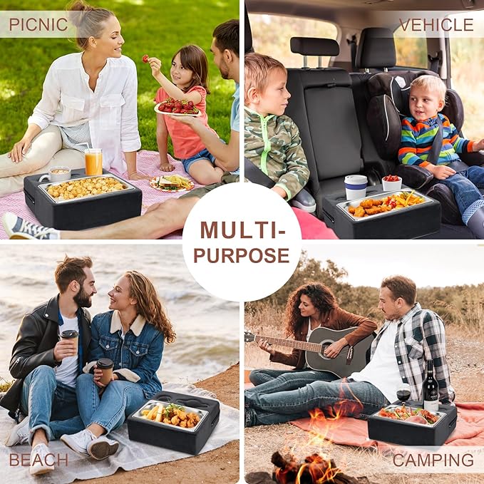 Couch Cup Holder, Couch Caddy, Couch Drink Holder, Bed Cup Tray, Sofa Cup Holder Remotes Holder for Cups, Headphones, Snacks and Phones, Use it on Car, Pack, Beach, RV, and More-NeatNest