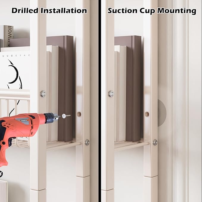 COVAODQ Pantry Spice Rack Narrow Bookshelves Behind The Door for Kids,Multi Pantry Organizer Spice Rack for Kitchen Bedroom-NeatNest