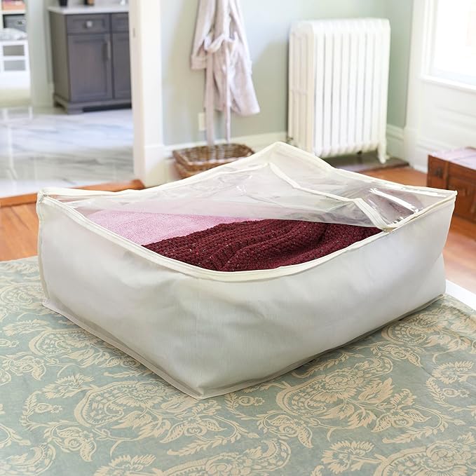 Household Essentials Blanket Storage Bag - Natural Canvas-NeatNest