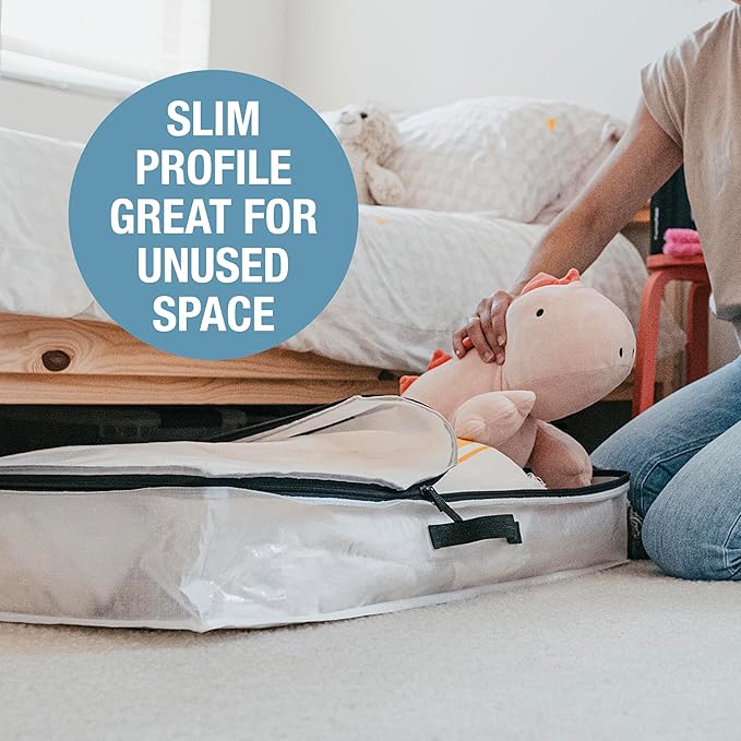 CleverMade Under Bed Storage Bag - Collapsible Storage for Shoes and Clothes Easy Use - Heavy Duty Utility Bag Home-NeatNest