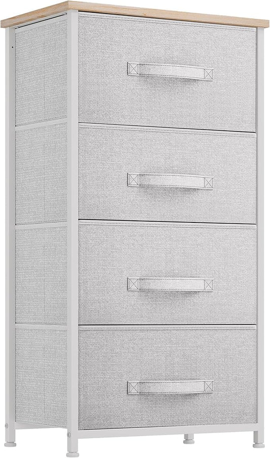 DWVO 4 Drawers Dresser, Dresser for Bedroom, Fabric Storage Tower, Chest of Drawers, Organizer Unit for Closets, Living Room-NeatNest