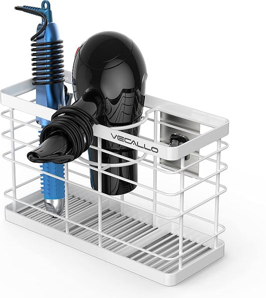 Hair Tool Organizer Shower Caddy Bathroom Hair Care and Styling Tool Organizer Storage Basket and Container for Hair Dryer, Flat Irons, Curling Wands, Hair Straighteners - Wall Mount No Drilling Rustproof Stainless Steel Bathroom Shelf-NeatNest