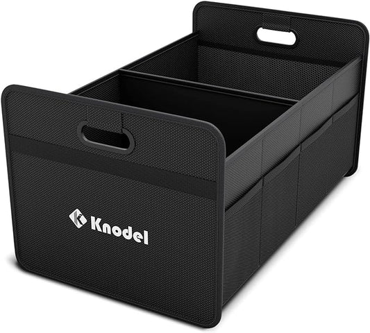 K KNODEL Car Trunk Organizer, Foldable Organizer for Car, Automotive Consoles & Organizers, Storage with Reinforced Handles (Medium, Black)-NeatNest