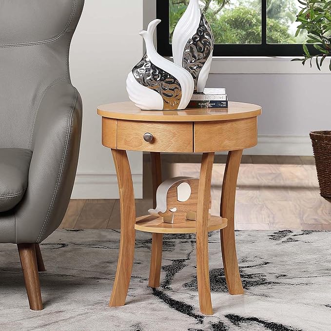 Convenience Concepts Classic Accents Schaffer End Table, Natural-NeatNest