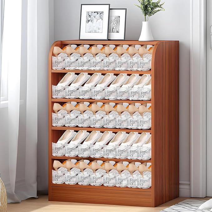 Shoe Slots Organizer,8 PACK Transparent Shoe Stacker Adjustable Shoe Slot Organizer Space Saver Shoe Rack Holder Shoe Storage Organizers for Closet,Transparent-NeatNest