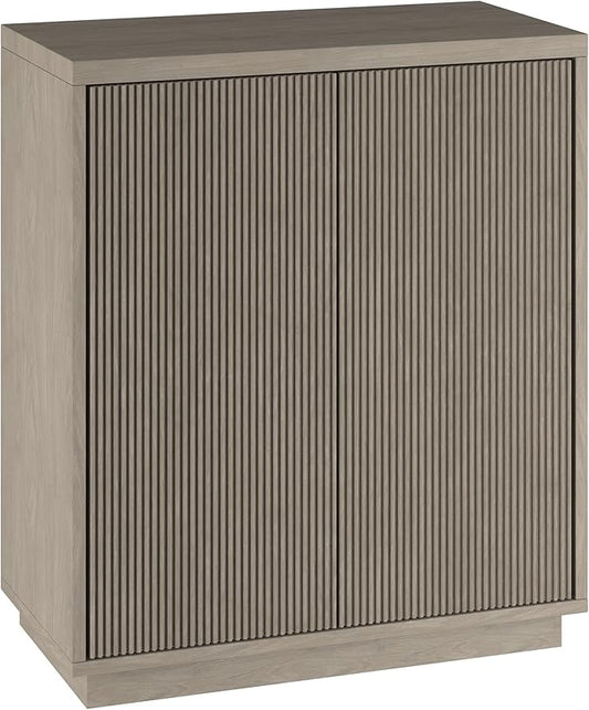 Henn&Hart 28" Wide Rectangular Accent Cabinet in Gray, for Home, Living Room, Bedroom, Entertainment Room, Office