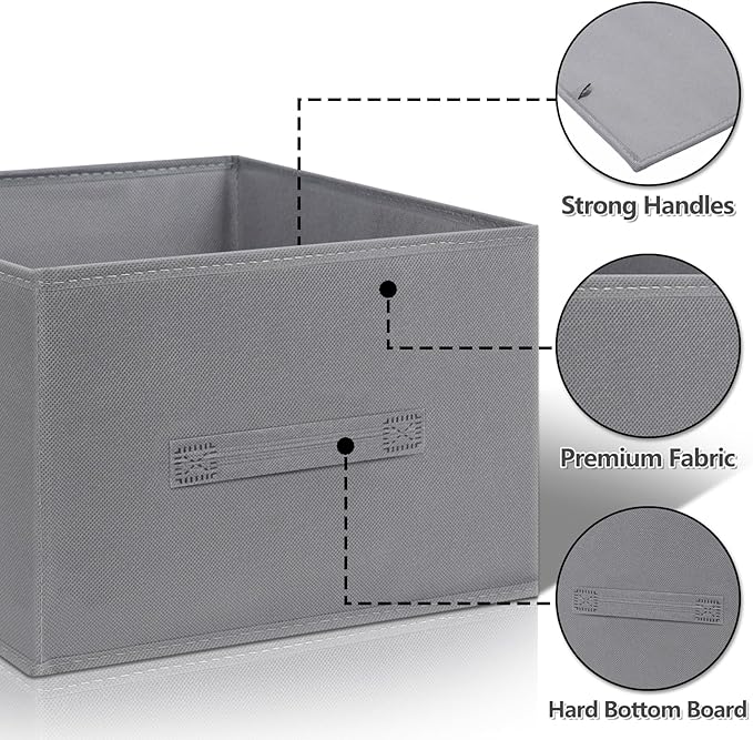 4 Packs Clothes Organizer, Fabric Storage Bins, Drawer Organizer Clothes, Jeans Organizer, Jeans Storage Organizer for Closet, Foldable Storage Bins for Organizing Clothing, Toys