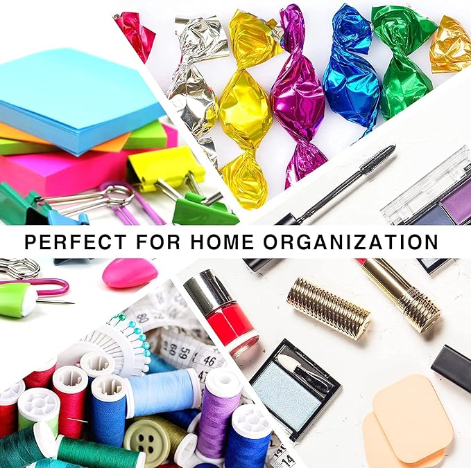 carrotez 2 Compartment Clear Plastic Drawer Organizer for Makeup, Bathroom, Desk, Vanity-NeatNest