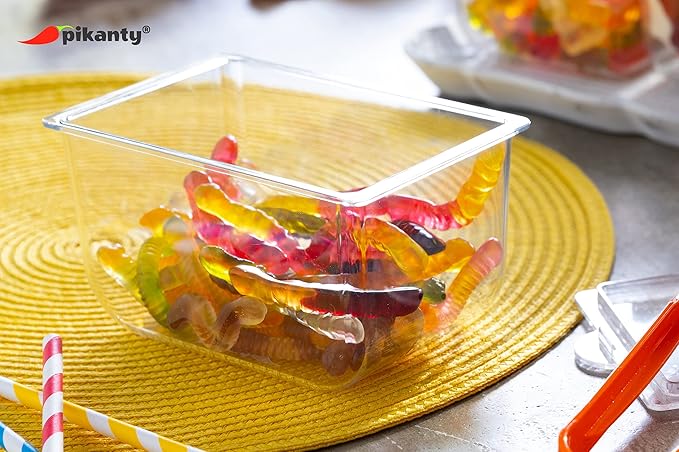 Condiment Storage Containers | Set of 2 Small Organizers with Lids for Refrigerator | Dishwasher Safe | Made in USA-NeatNest