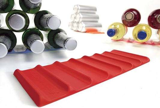 Drink Organizer for Fridge, Soda Can Refrigerator Organizers and Storage, Beer-Wine-Water Bottle Holder, Fridge Monkey - Durable Non-Slip Anti-Roll