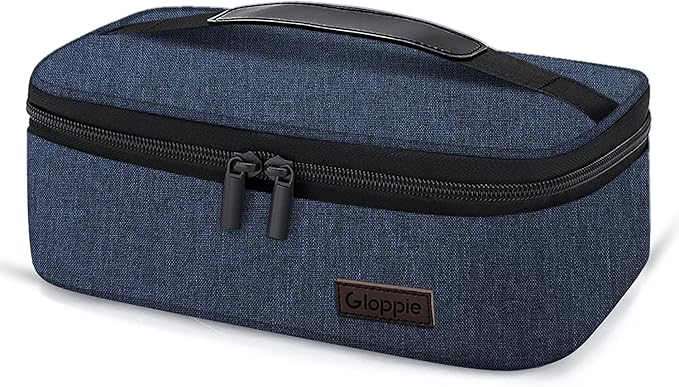 Gloppie Small Lunch Bag for Men Women Kids Insulated Lunch Box Mini Lunchbox Portable Cooler Bags Adult Thermal Lunch Boxes Reusable Snack Bag, Blue-NeatNest