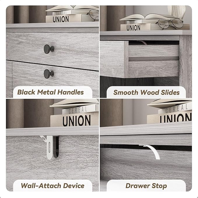 Shoe Storage Cabinet with 2 Flip Drawers, Narrow Freestanding Hidden Shoe Rack Cabinet, Pet-Proof Shoe Organizer for Closet, Entryway, Hallway, Wash Grey-NeatNest