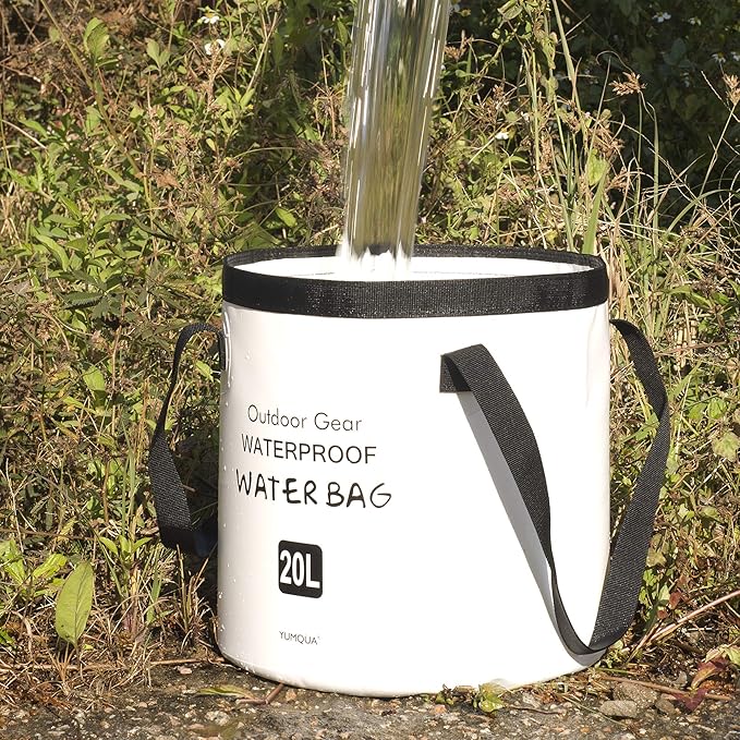 Collapsible Bucket 5 Gallon, Multifunctional Portable Folding Bucket Water Container Wash Basin for Camping Fishing Hiking Traveling Backpacking Outdoor Survival Gardening Car Washing-NeatNest