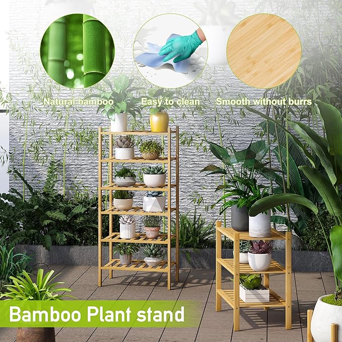 BMOSU 3-Tier Bamboo Small Shoe Rack Premium Stackable Shoe Shelf Storage Organizer for Hallway Closet Living Room Entryway Organizer (Natural Bamboo)-NeatNest