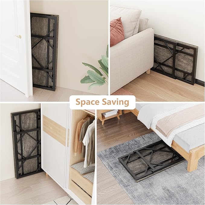 Elephance Folding Desk Writing Computer Desk for Home Office, No-Assembly Study Office Desk Foldable Table for Small Spaces-NeatNest