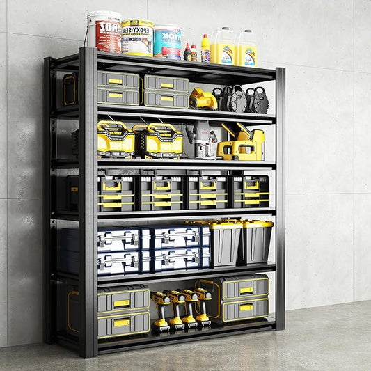 82" H Heavy Duty Garage Shelving 3000LBS Storage Shelves Adjustable 6 Tier Metal Shelving Unit, Industrial Utility Rack for Garage, Workshop, Basement, Home Office 82" H*48W*18D-NeatNest