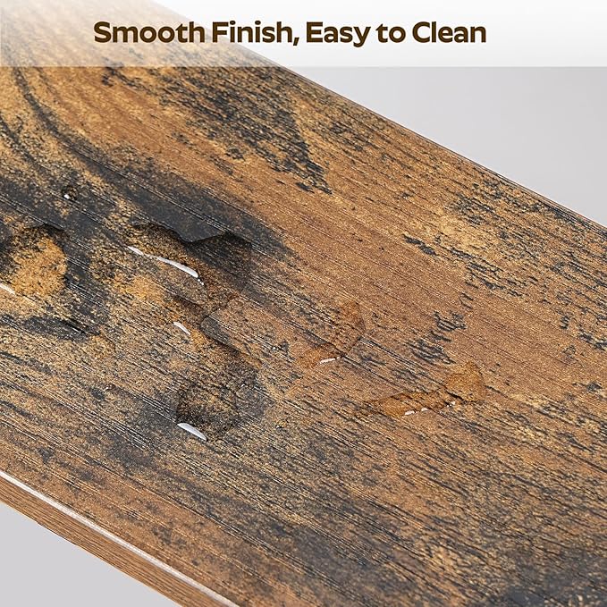 Coffee Mug Holder Stand, 3 Tier Mug Tree Rack, Hanging 12 Cups, with Top Shelf, for Kitchen, Dining Room, Living Room, Cafe, Rustic Brown MH42BR-NeatNest