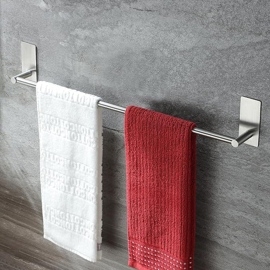 Taozun Towel Bar - 24 Inch Self Adhesive Towel Holder, Hand Towel Rack Stick on Wall, SUS 304 Stainless Steel Bathroom Hardware Accessory