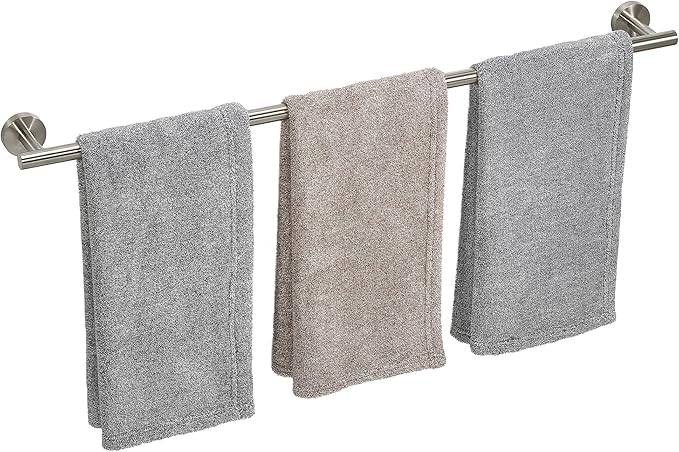 Brushed Nickel Towel Bar, 30 Inch Towel Racks for Bathroom Wall Mounted, Thicken SUS304 Stainless Steel Heavy Duty Hand Towel Holder Organizer, Bathroom Accessories, Total Length 32.5 Inch-NeatNest