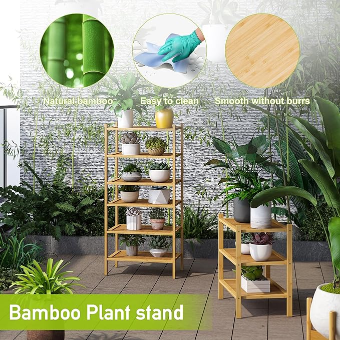 BMOSU 3-Tier Bamboo Small Shoe Rack Premium Stackable Shoe Shelf Storage Organizer for Hallway Closet Living Room Entryway Organizer(Natural)-NeatNest