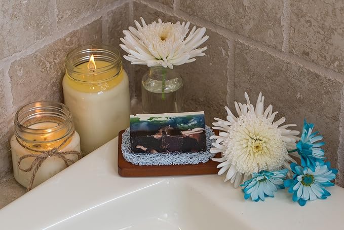 Aira Soap Saver - Dish & Holder Accessory - BPA Free Shower & Bath Holder - Drains Water, Circulates Air, Extends Life - Easy to Clean, Fits All Dish Sets - Lavender Butterfly-NeatNest