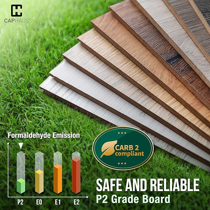 CAPHAUS 4 Tier Ladder Bookshelf, 24 Inch Width Free Standing Shelf, Bookcase Shelf Storage Rack Organizer, Industrial Book Shelves for Home Office, Living Room, Kitchen, Rustic Oak, Vintage Shelves-NeatNest