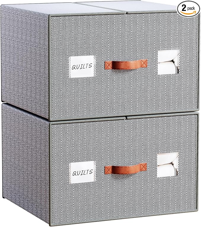 2 Pack Large Storage Bags for Comforters & Blankets, 70L Heavy-Duty blanket Organizers with Reinforced Walls ，Foldable 21"x18"x11" Space-Saving Design for Bedding Storage & sheet storage-NeatNest