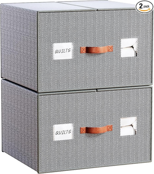2 Pack Large Storage Bags for Comforters & Blankets, 70L Heavy-Duty blanket Organizers with Reinforced Walls ，Foldable 21"x18"x11" Space-Saving Design for Bedding Storage & sheet storage-NeatNest