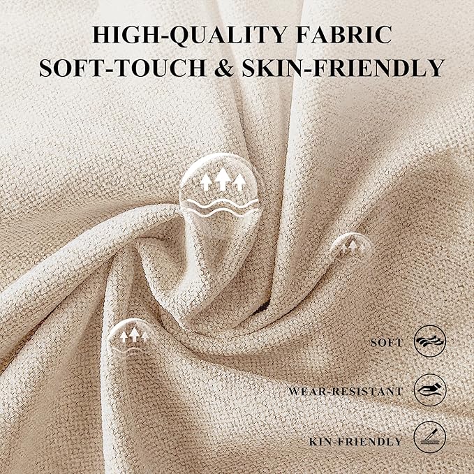 COLAMY Fabric Round Storage Ottoman with Reversible Tray Lid – Multi-Functional Footrest, Hidden Storage, Sturdy & Stylish Small Coffee Table for Living Room, Bedroom, or Entryway(Camel)-NeatNest