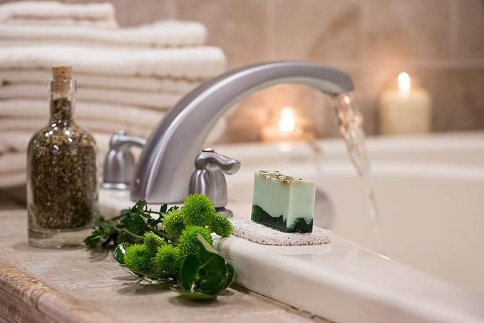 Aira Soap Saver - Soap Dish & Holder - BPA Free Shower & Bath - Drains Water, Circulates Air - Easy to Clean, Fits All Sets - White Double Pack-NeatNest