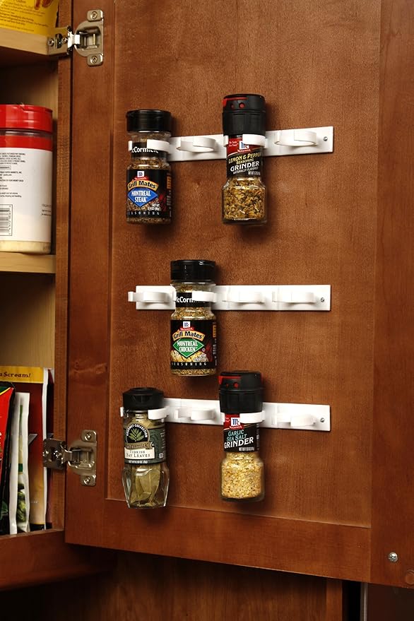 Bellemain Spice Gripper Clips for Plastic Jars - Set of 3, Holds 12 Jars-NeatNest