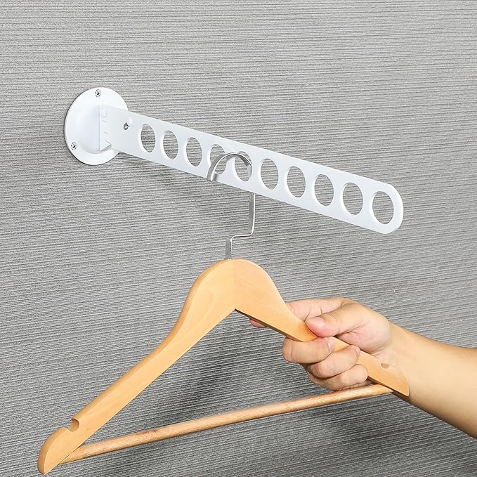 Alise Wall Mounted Clothes Drying Rack,Stainless Steel Adjustable Laundry Room Hanging Racks,Laundry Clothes Hanger Rack Space Saving for Laundry Closet Bathroom Bedroom-NeatNest