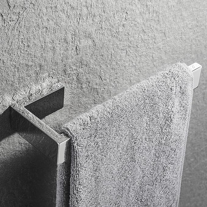 Hand Towel Holder, Towel Bar Stainless Steel SUS304, Towel Hanger Hardware Set for Bathroom, Kitchen, Cabinet, Laundry Room, Polish Finished & Wall Mounted